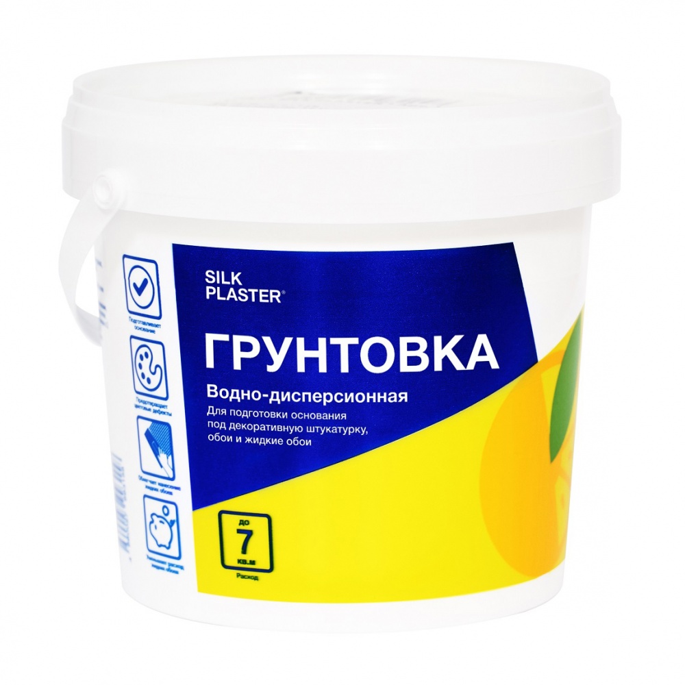 грунтовка для жидких обоев SILK PLASTER Грунтовка для жидких обоев Silk  Plaster (0.8 л) - Декоративные отделочные материалы: обои для стен,  фотообои, фрески, краски и штукатурки, лепнина, свет и люстры - Дом